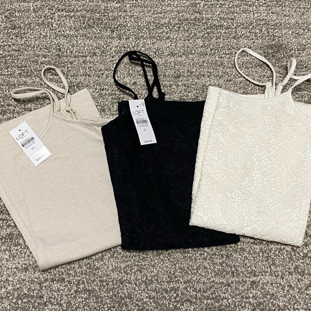 Loft lace tank tops